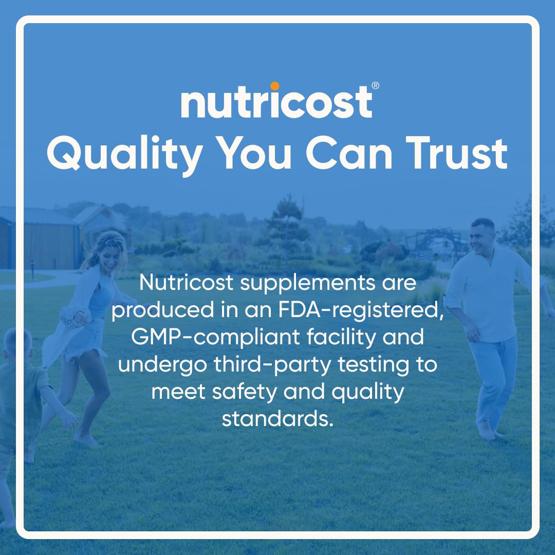 Nutricost Calcium with Vitamin D, 240 Tablets - Calcium (1200mg) Vitamin D (50mcg) Per Serving - Non-GMO, Gluten Free