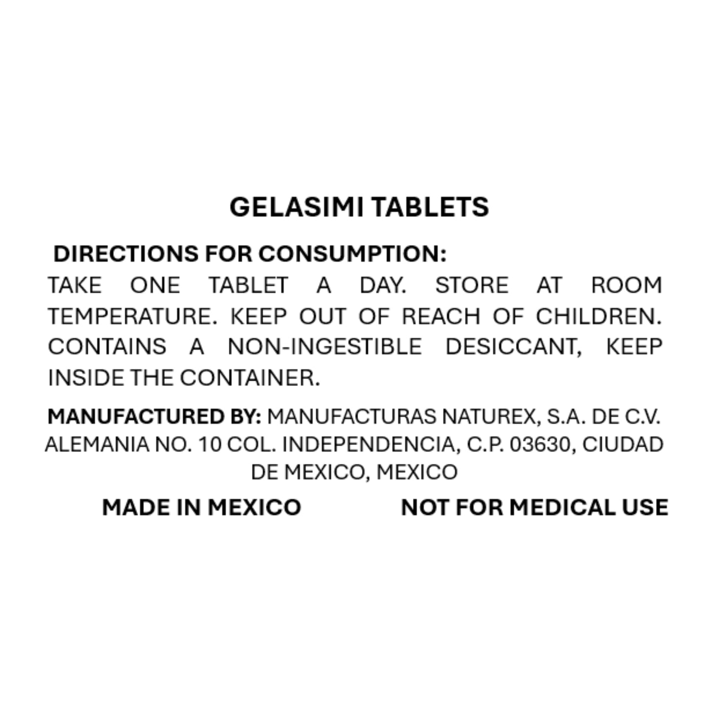 Tu Salud Plus Gelasim Hair and Nail Vitamins 30 Capsules