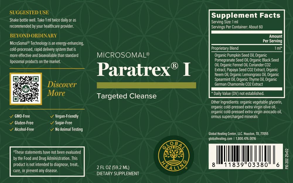 Global Healing Center Harmful Organism Program Capsule, 5 Capsules