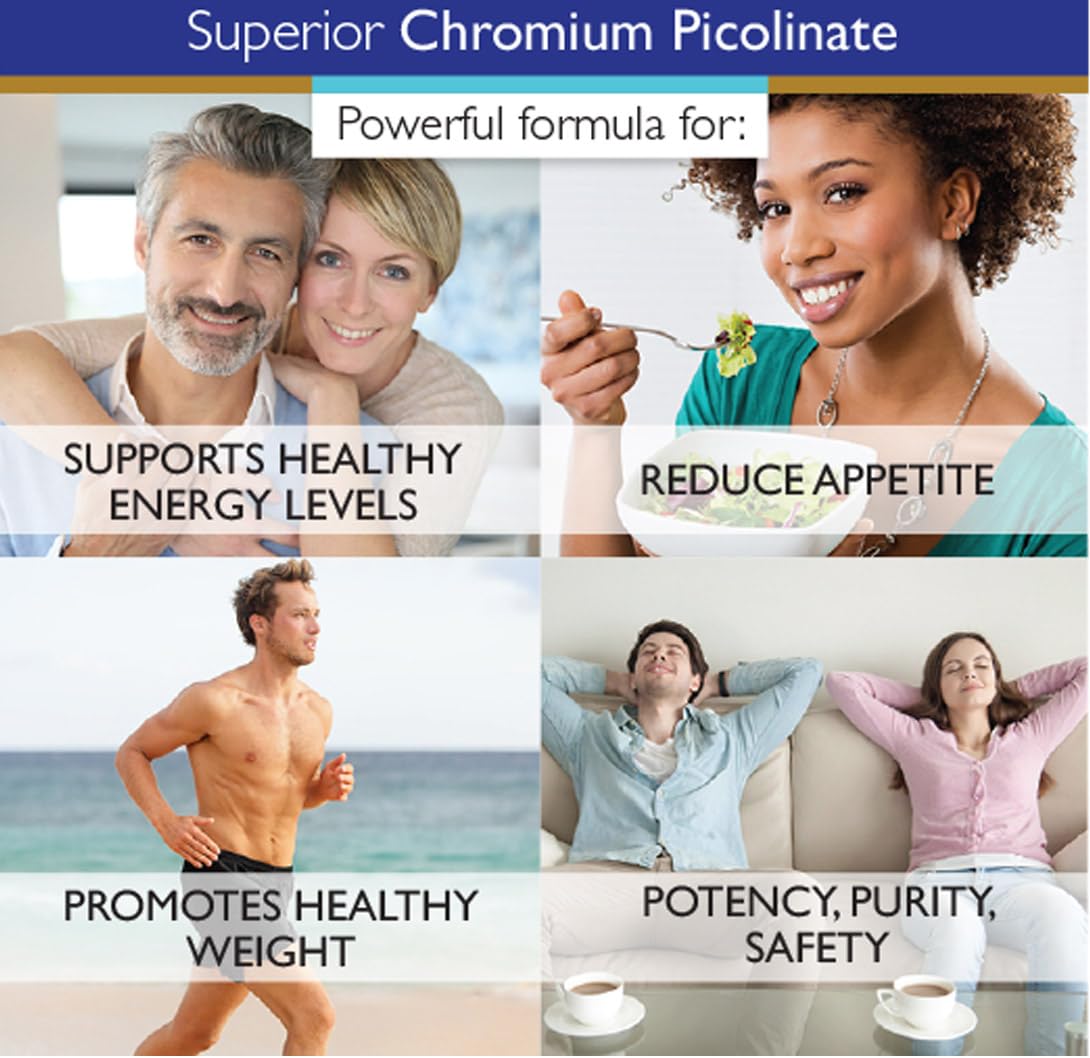 Superior Labs Chromium Picolinate 500mcg Capsules, 120 Count