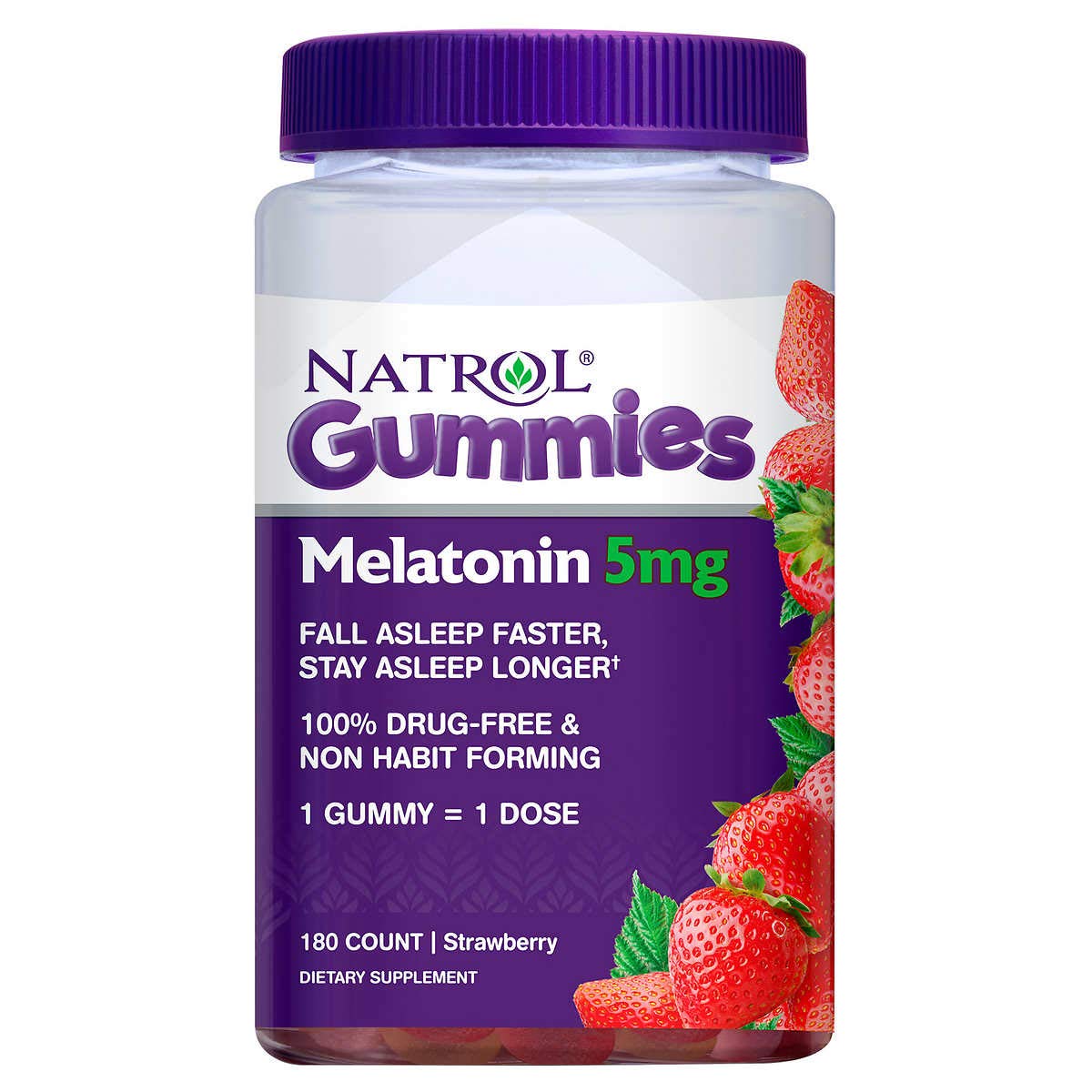 Natrol Melatonin 5 mg Gummy, 180 Count