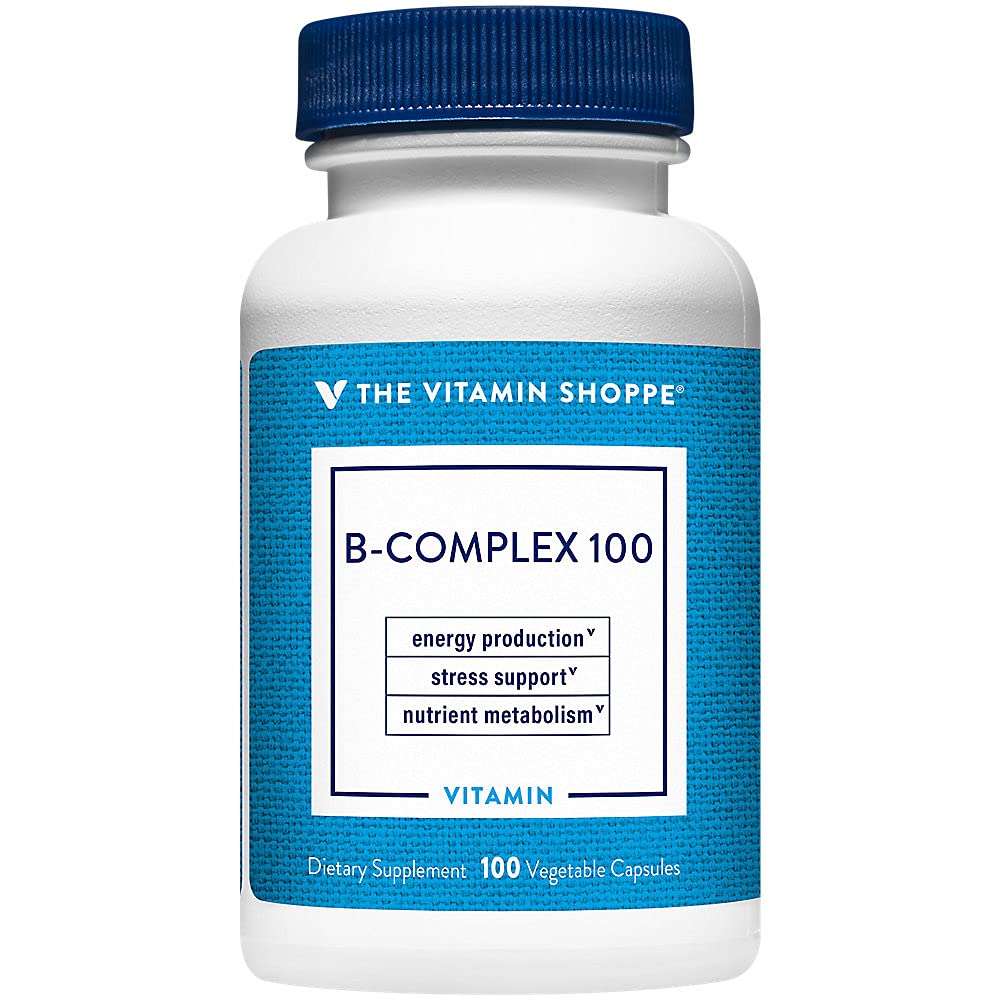 The Vitamin Shoppe Vitamin B-Complex Supplement Vegetarian Capsules, 100 Count