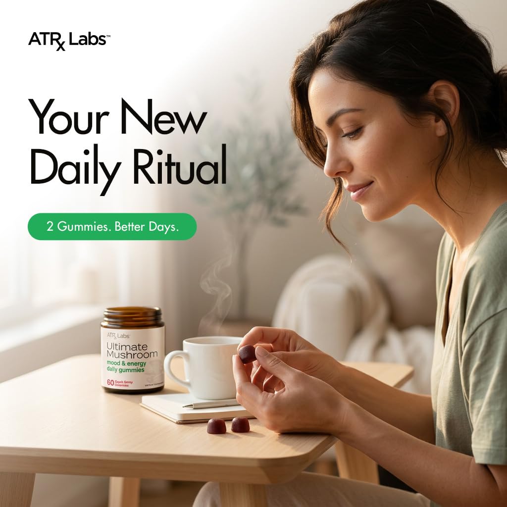 ATRx Labs Ultimate Mushroom Daily Gummies 60 Count