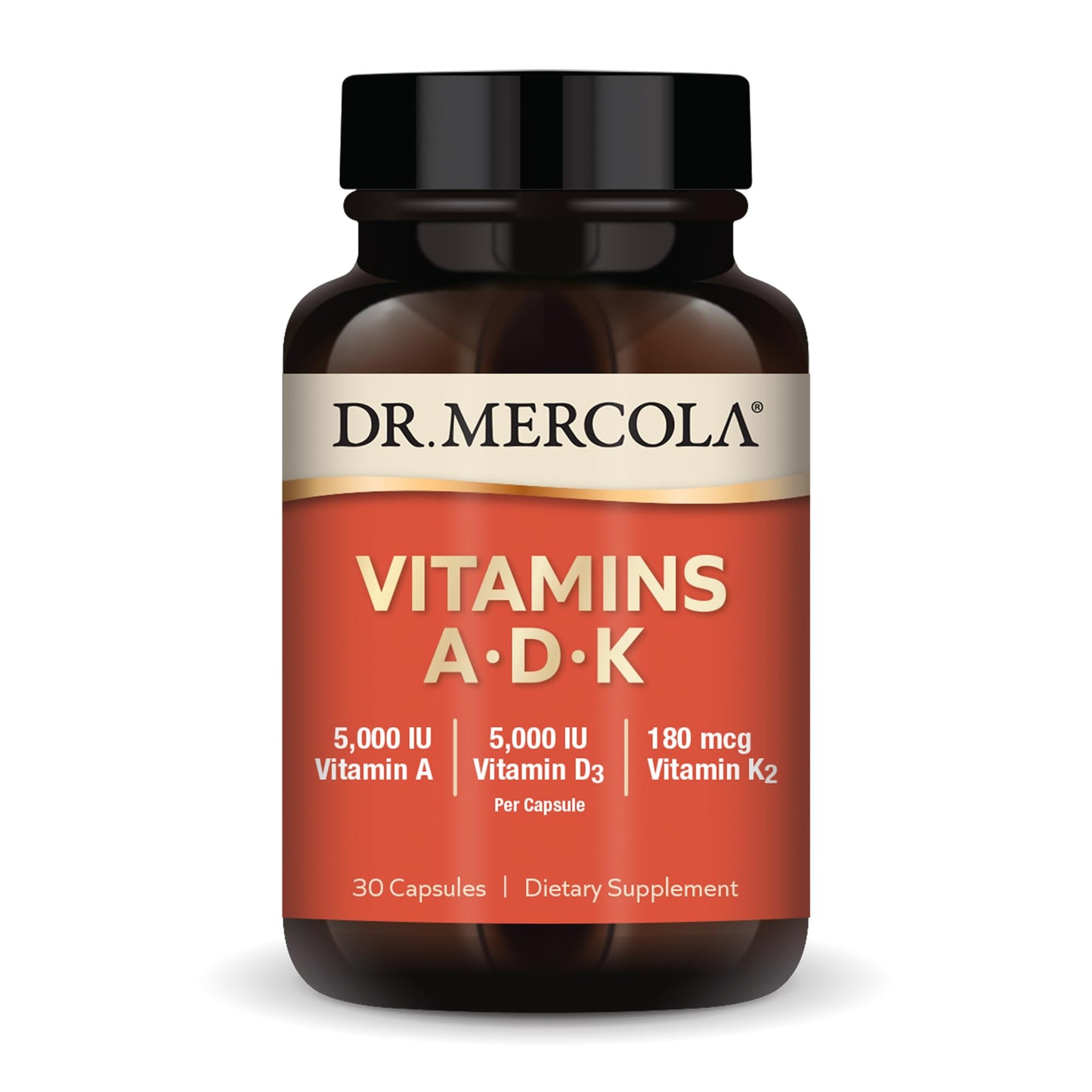 Dr. Mercola ADK Vitamins Capsules, 30 Capsules