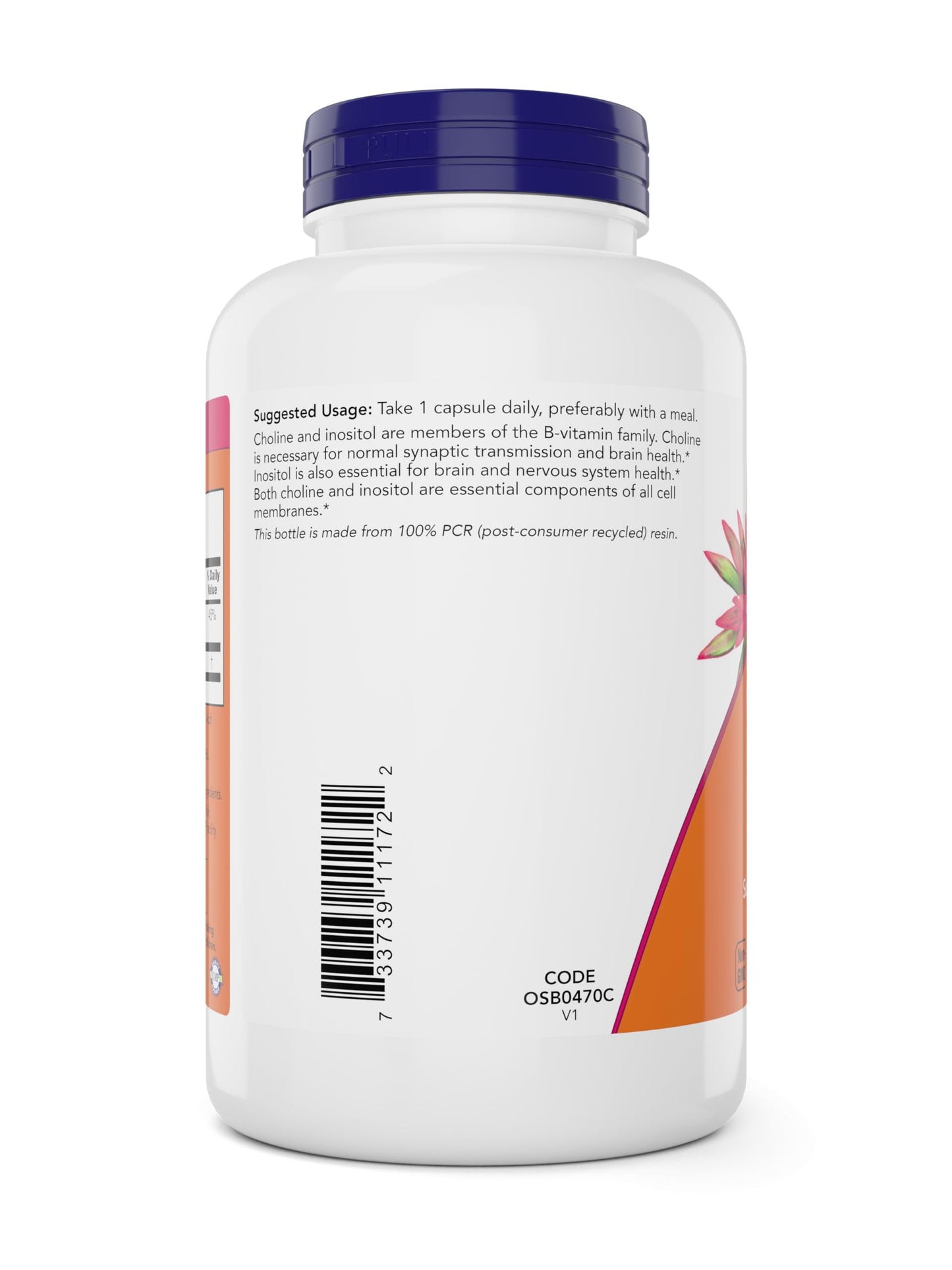 NOW Foods Choline & Inositol Capsules, 360 Count