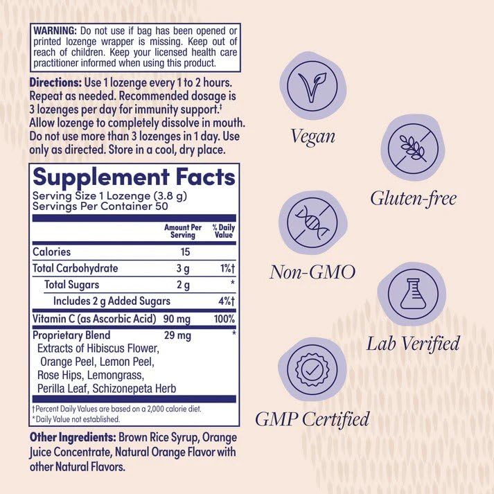 ZAND Orange C Lozenge 45 Count