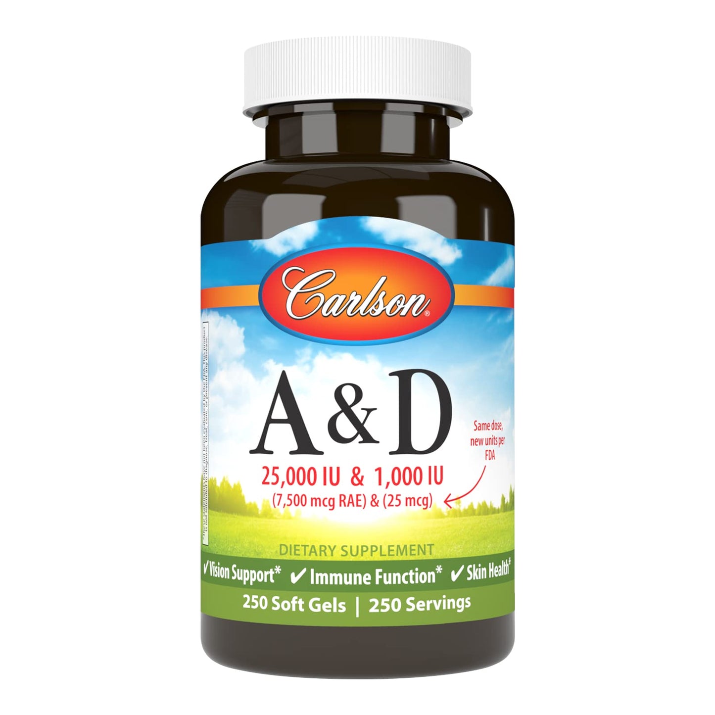 Carlson A & D Vitamin A Softgels 250