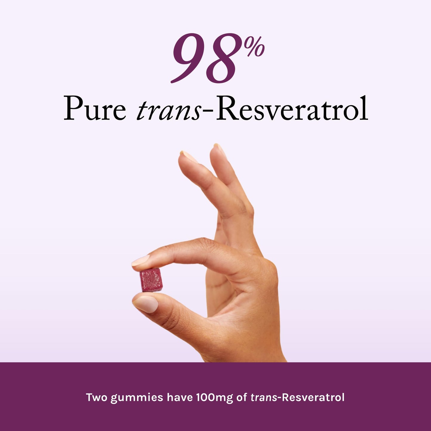 Reserveage Nutrition Resveratrol Gummies 100 mg 60 Count