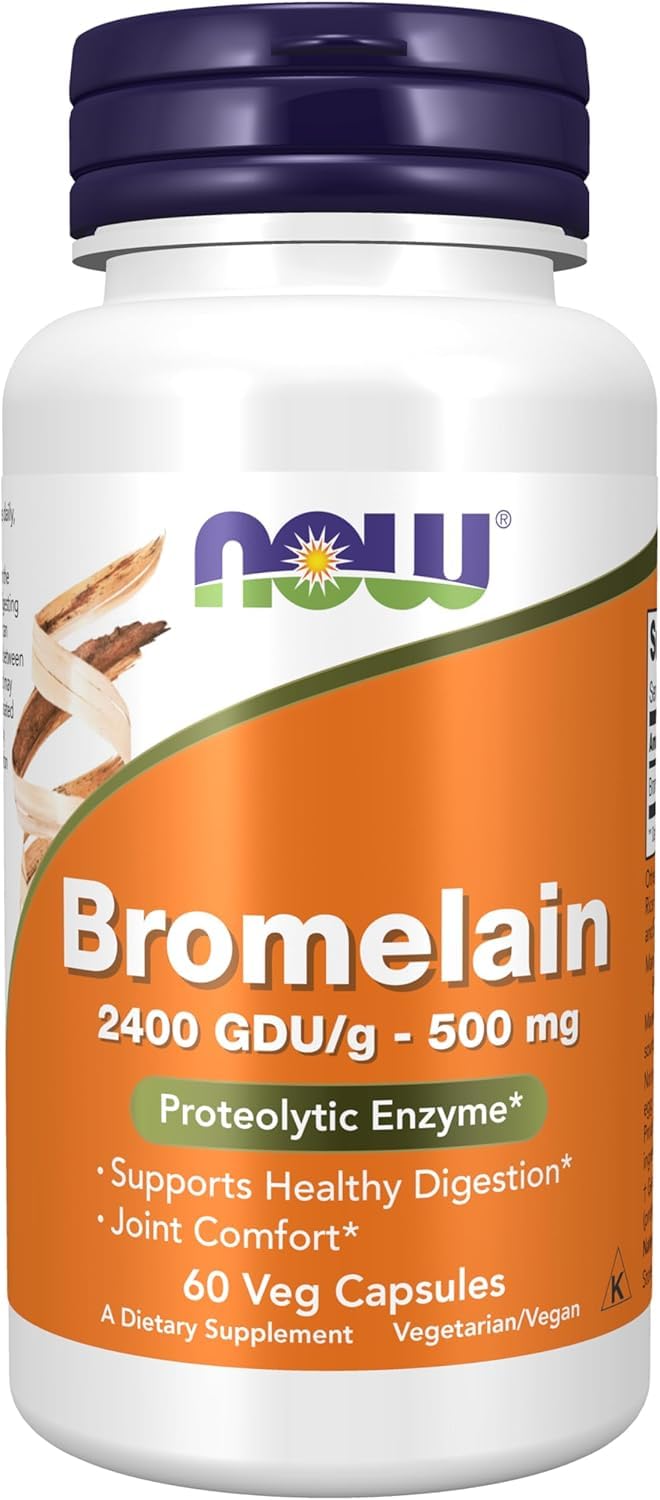 NOW Foods Bromelain 2400 Capsule, 60 Count