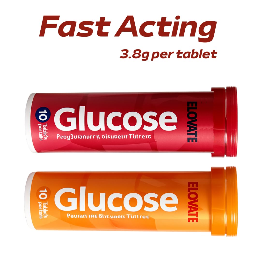 ELOVATE Fast Acting Glucose Tablets, 80 Count