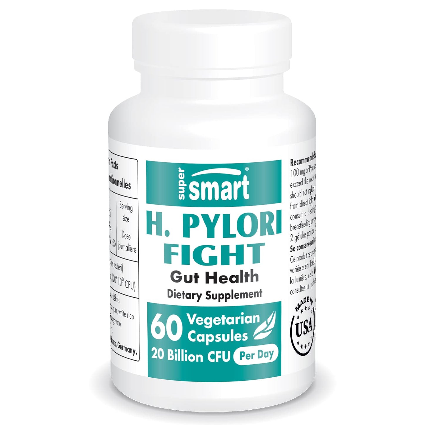 Supersmart H. Pylori Formula Bundle (Complete Action) Probiotic L. Reuteri w/ Mastic Gum 120 Capsules