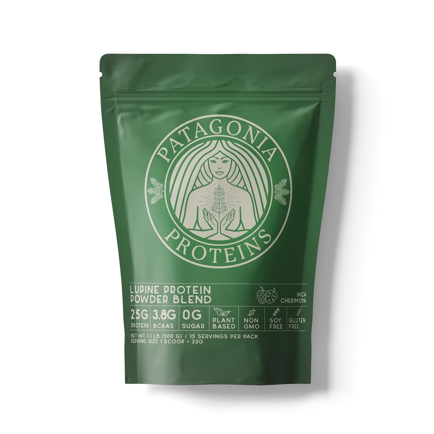 Patagonia Proteins Vegan Protein Harvested in Patagonia Inca Cherimoya Protein Powder 17.6 oz