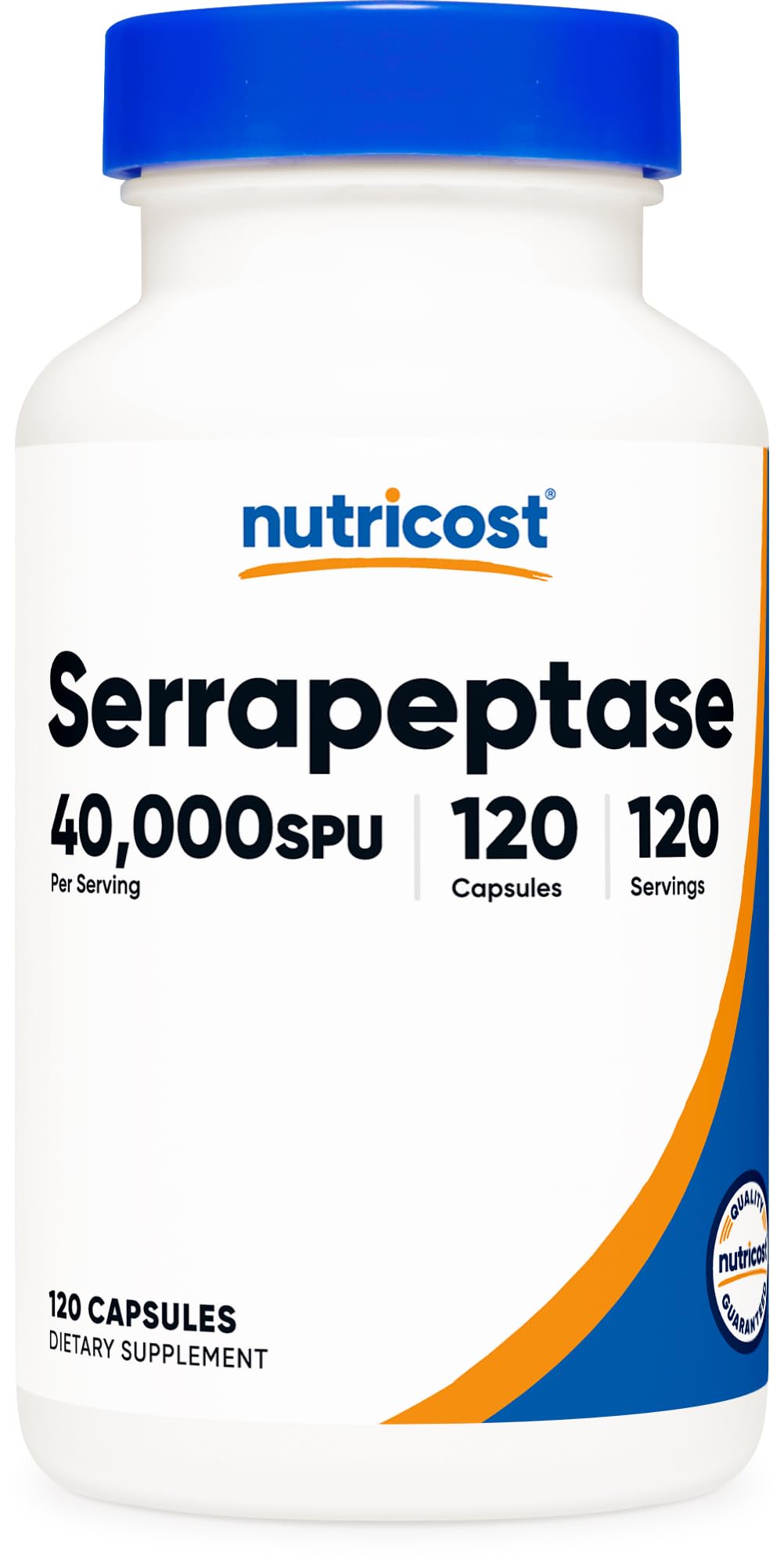 Nutricost Serrapeptase (40,000 SPU) Capsules 120 Count