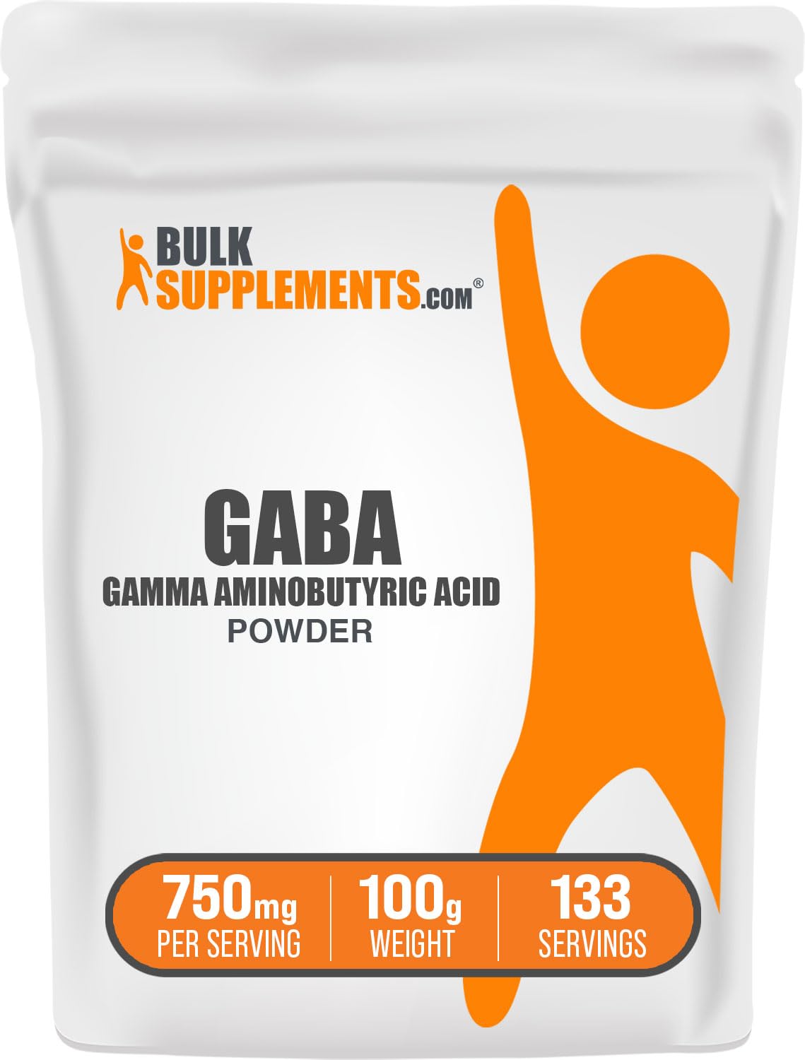 BulkSupplements GABA Powder, 3.52 oz