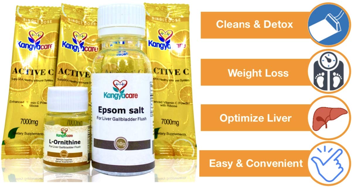 Kangyacare Liver Gallbladder Flush Tablet, 7 Piece Set