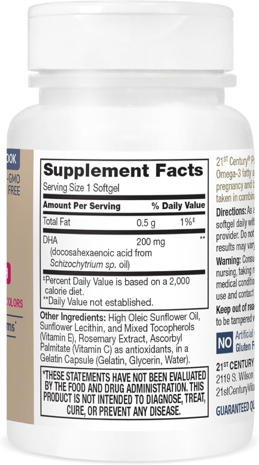 21st Century PreNatal DHA Softgels, 90 Softgels