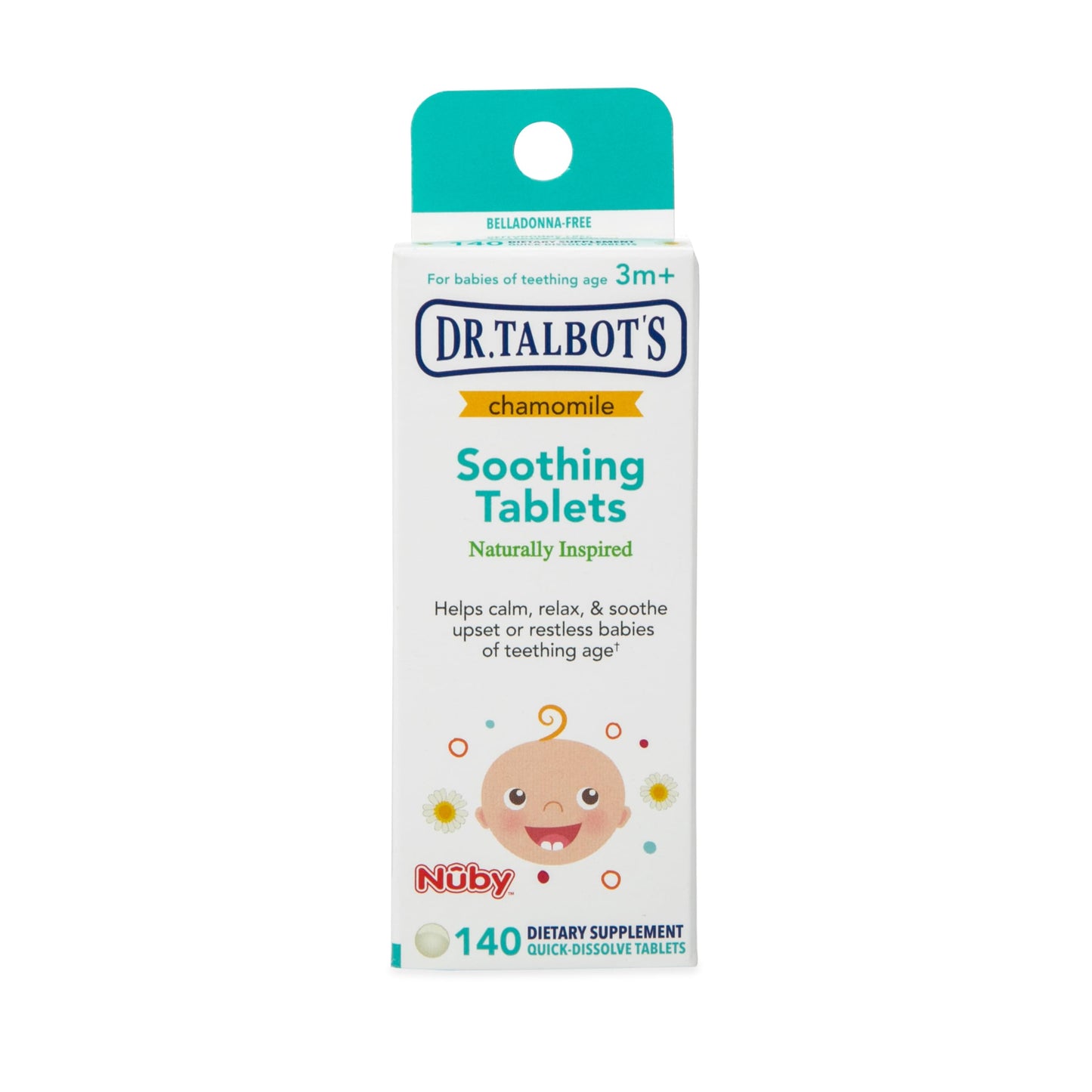 Dr. Talbot's Chamomile Soothing Tablets, Quick Dissolve, 140 Count