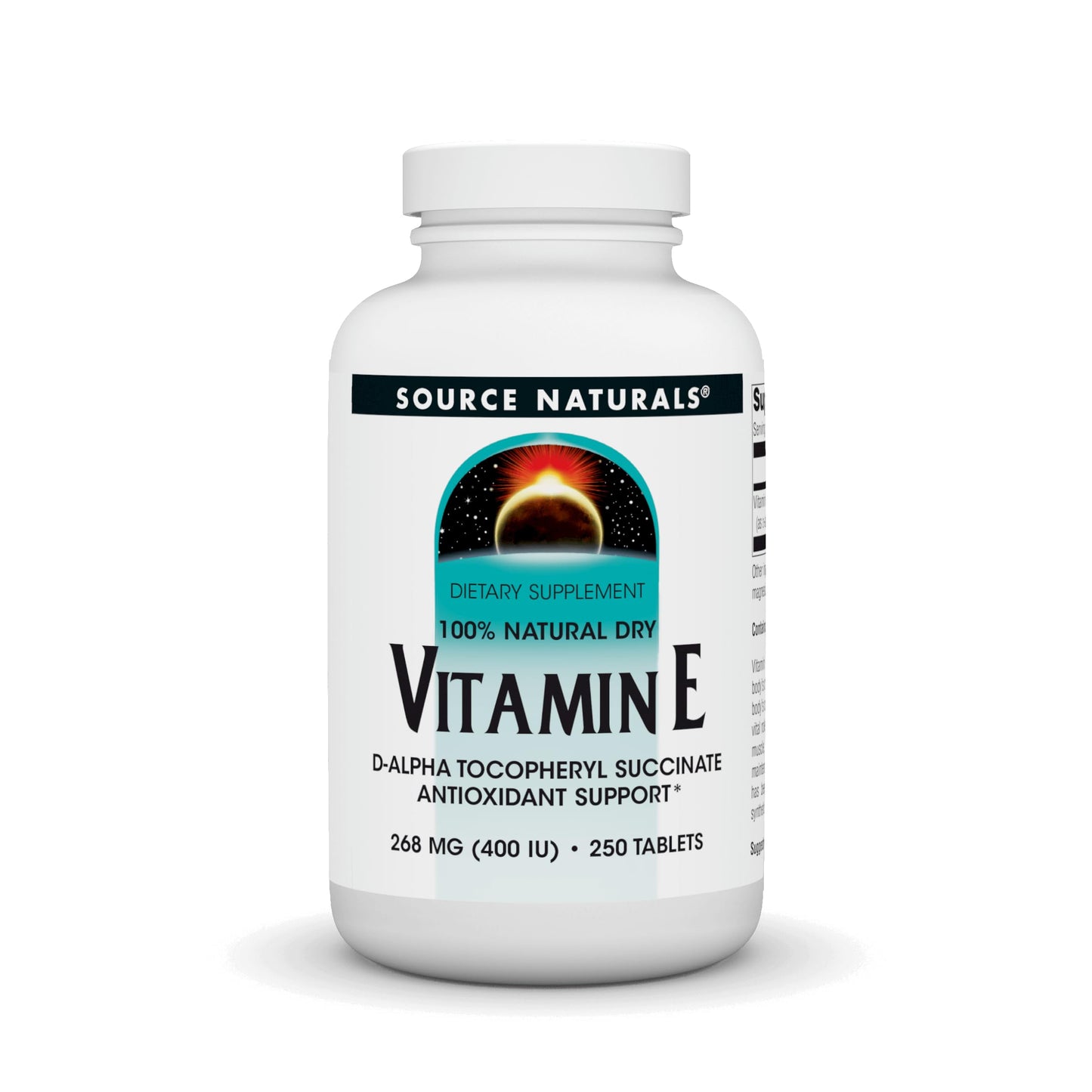 Source Naturals Vitamin E 400 IU Fat-Soluble Antioxidant, 250 Tablets