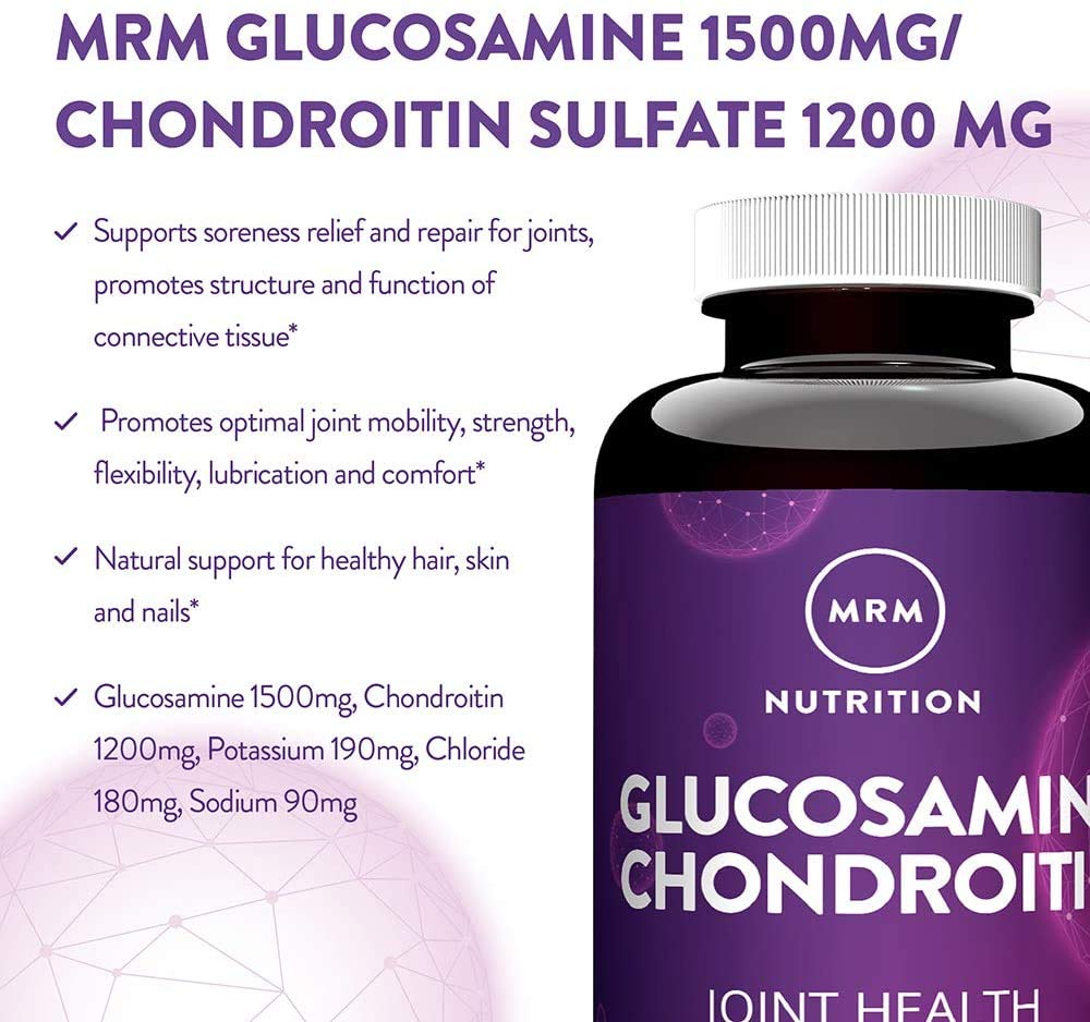 MRM Glucosamine 1500mg & Chondroitin Sulfate 1200mg Capsule, 90 Count