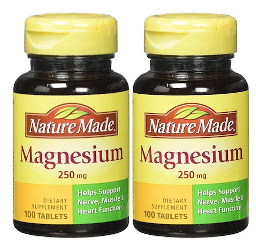 Nature Made Magnesium 250mg Tablets, 200 Count