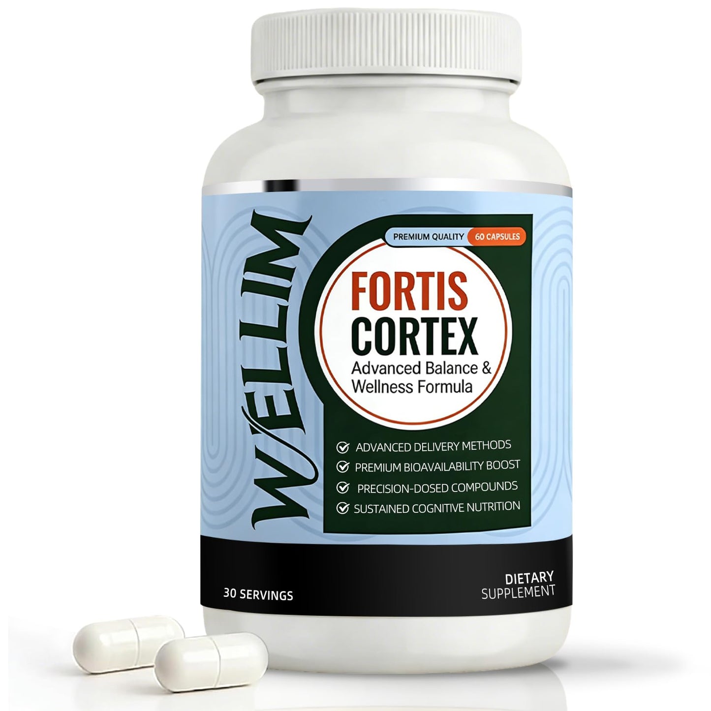 FYRKOA Wellim Fortis Cortex Supplements, 60 Capsules