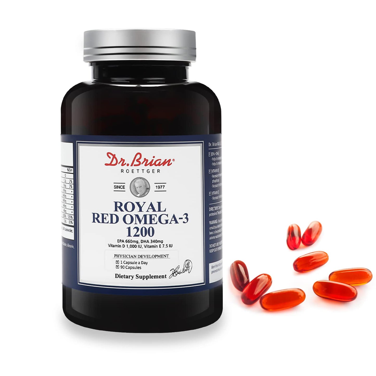 Dr. Brian Roettger Royal Red Omega-3 1200 Softgels, 90 Count