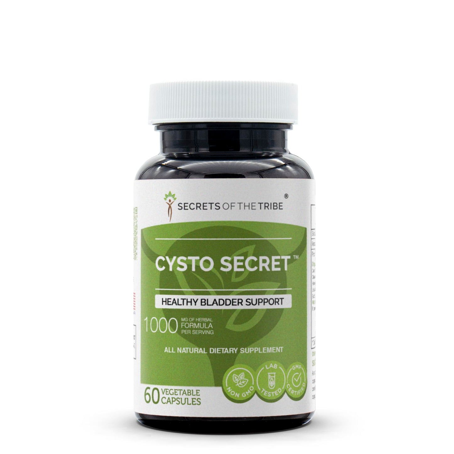 Secrets of the Tribe Cysto Secret, Healthy Bladder Support, Herbal Supplement Blend 60 Capsules