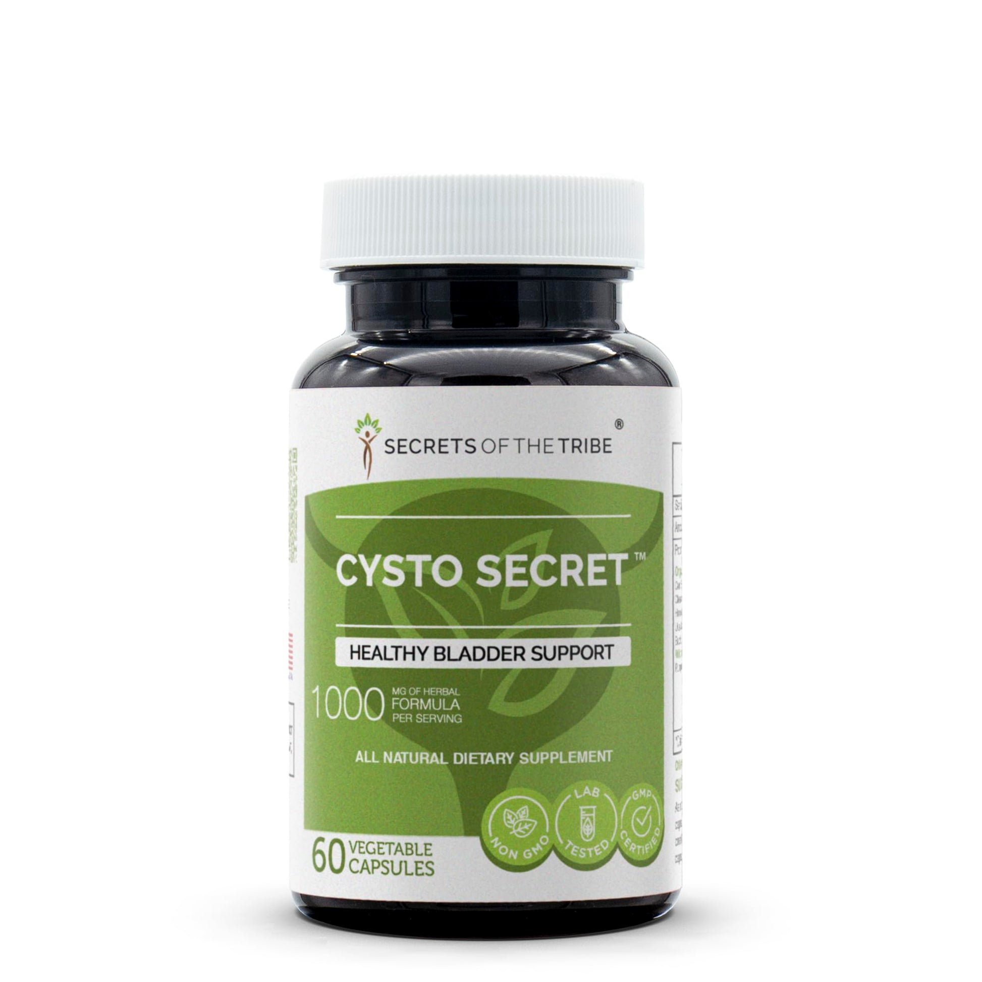 Secrets of the Tribe Cysto Secret, Healthy Bladder Support, Herbal Supplement Blend 60 Capsules