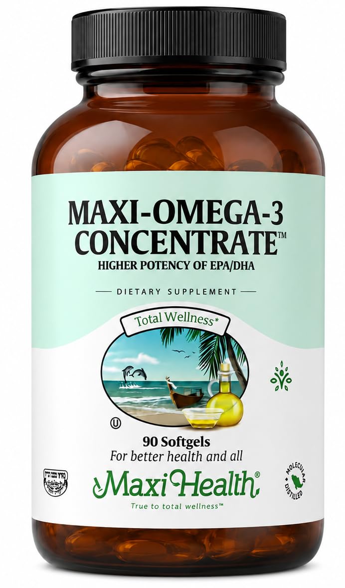 Maxi Health Omega 3 Fish Oil Supplement 2000mg EPA & DHA Capsule 90