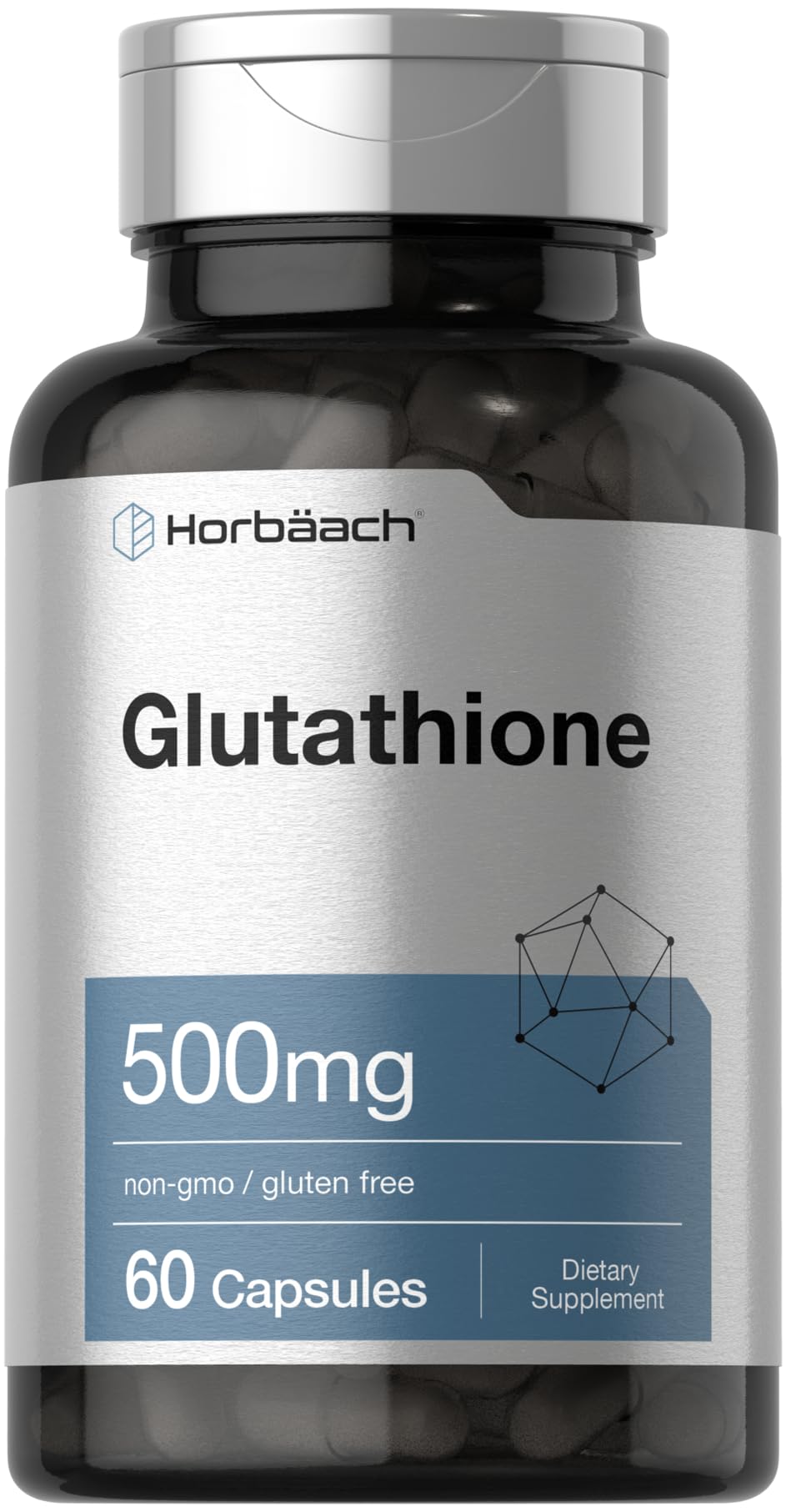Horbäach Glutathione 500mg Capsule, 60 Count