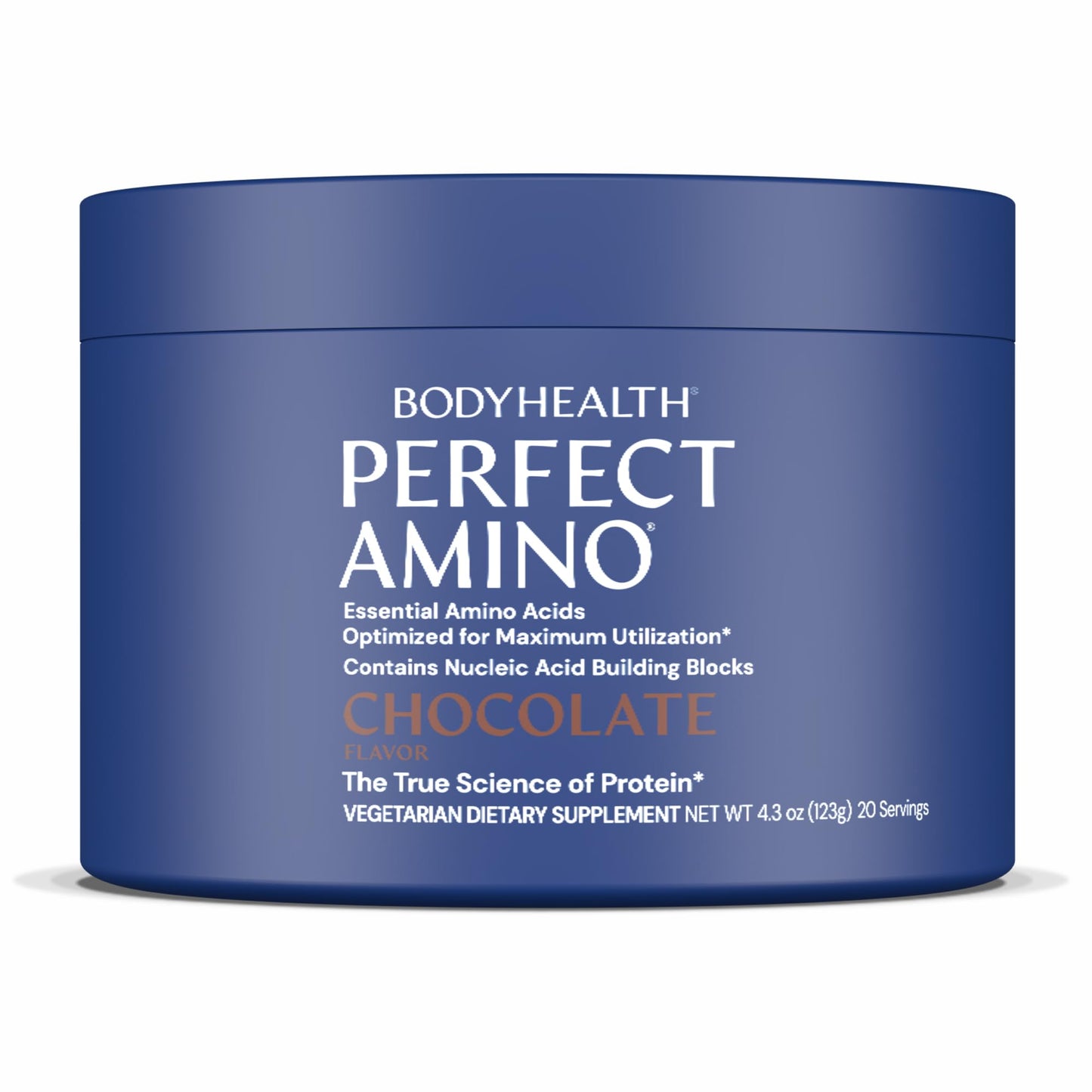 BodyHealth PerfectAmino BCAA and EAA Powder, Chocolate, 20 Servings