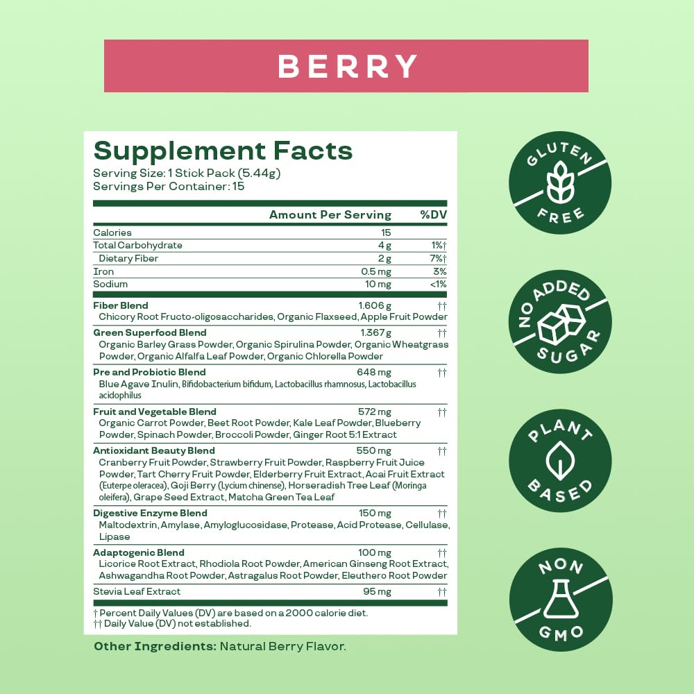 Bloom Nutrition Superfood Greens Powder 3-Count