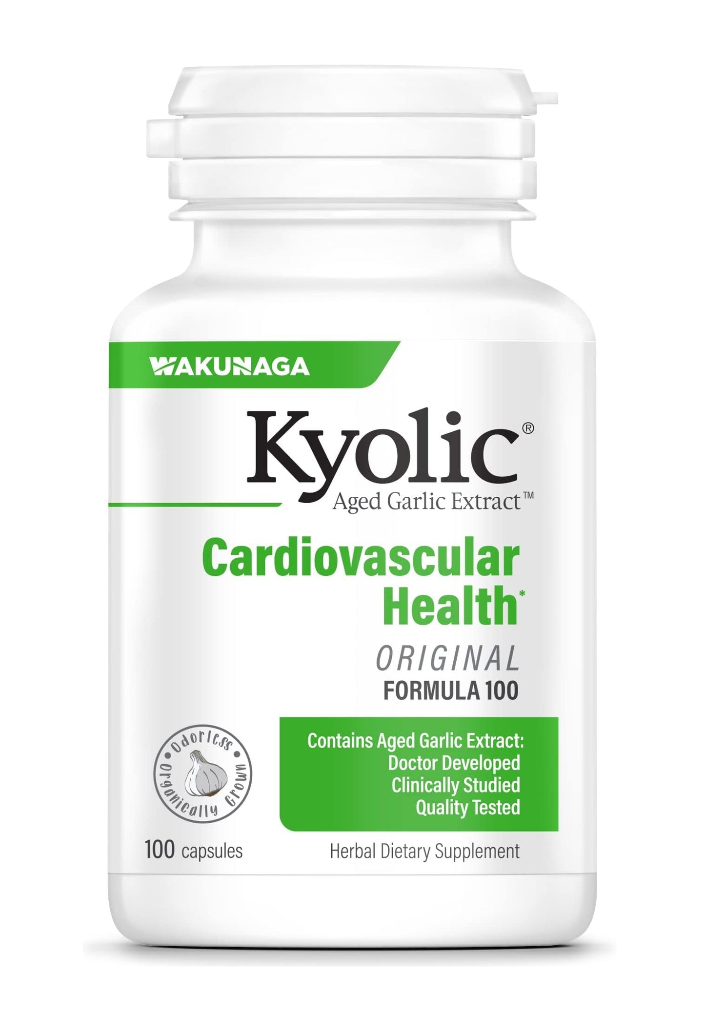 Kyolic Aged Garlic Extract Formula 100 Capsules, 100 Count