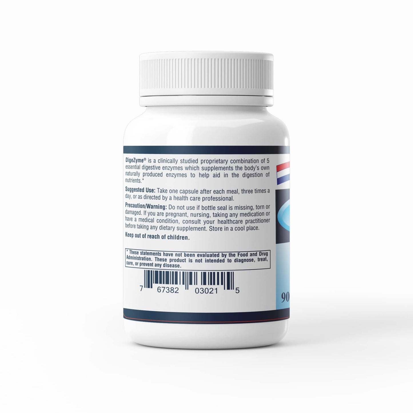 AFI America's Finest Inc DigeZyme Digestive Enzymes with BioPerine, 90 Veg Capsules