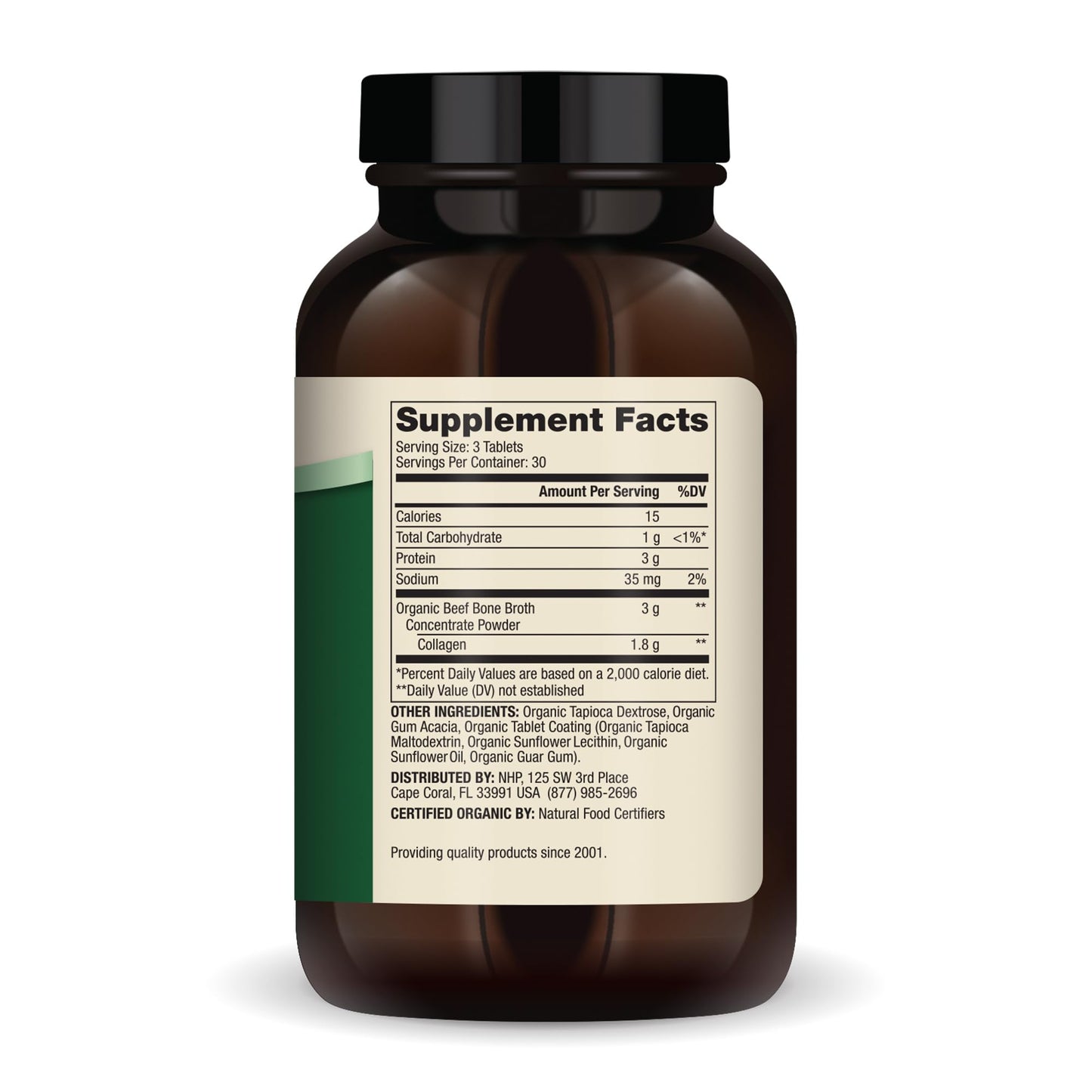 Dr. Mercola Organic Bone Broth Collagen 90 Tablets