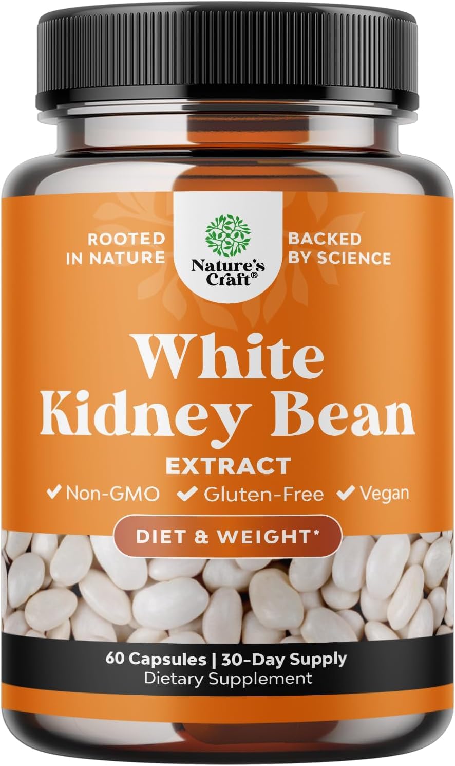 Natures Craft White Kidney Bean Extract Carb Blocker 60 Capsules