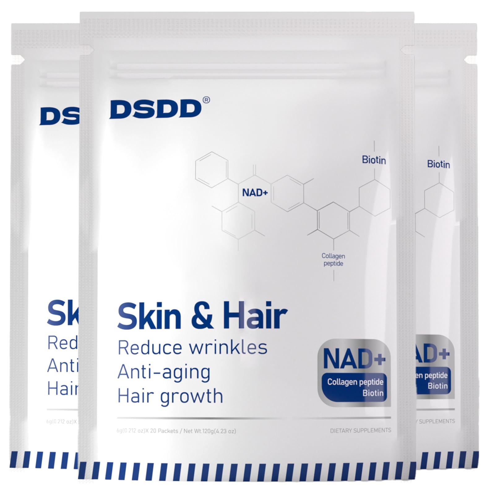 DSDD Biotin Supplements Powder, 4.23 oz (Pack of 3)