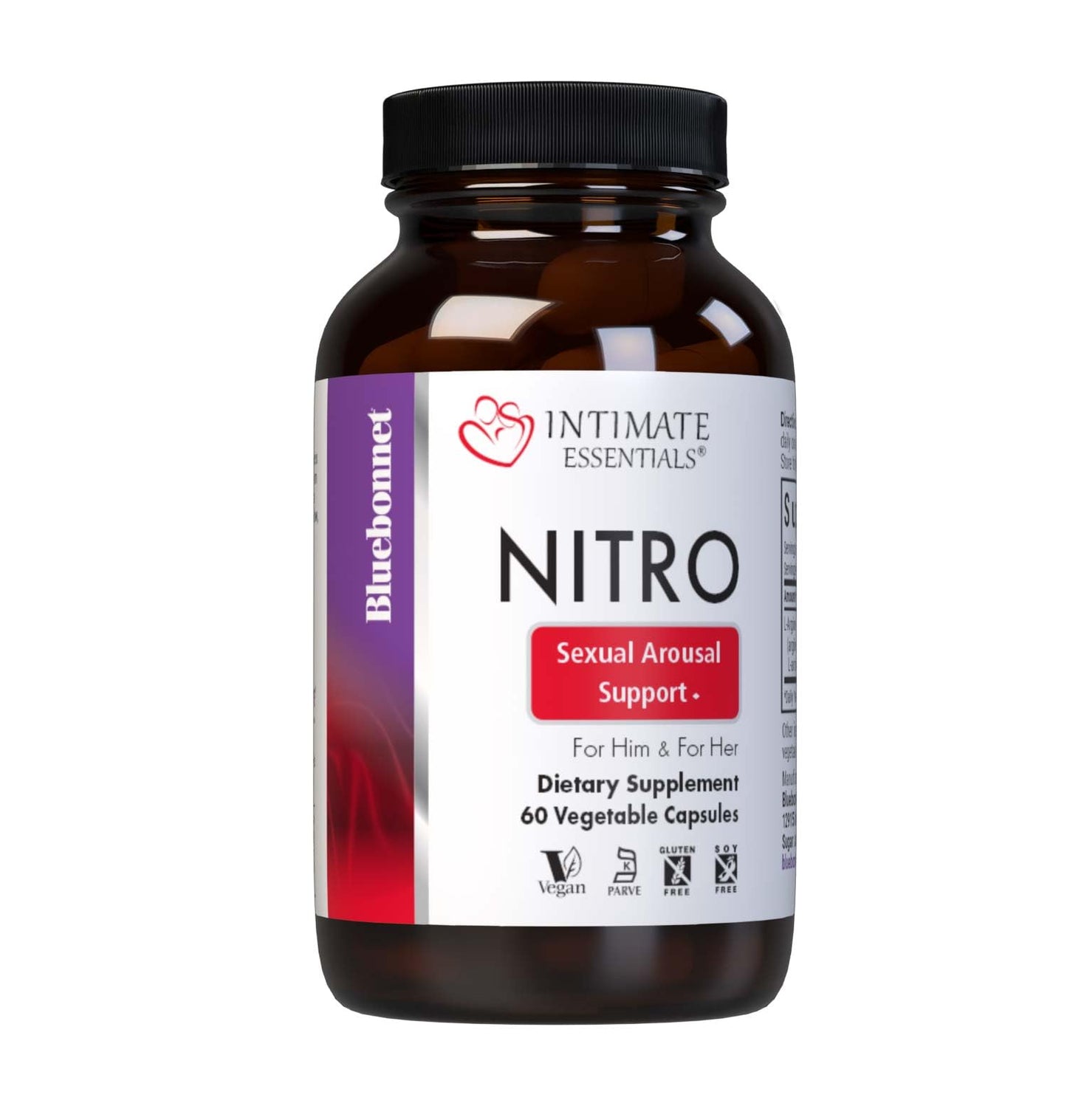 BlueBonnet Intimate Essentials Nitro L-Arginine Sexual Arousal Support Capsules, 60 Count