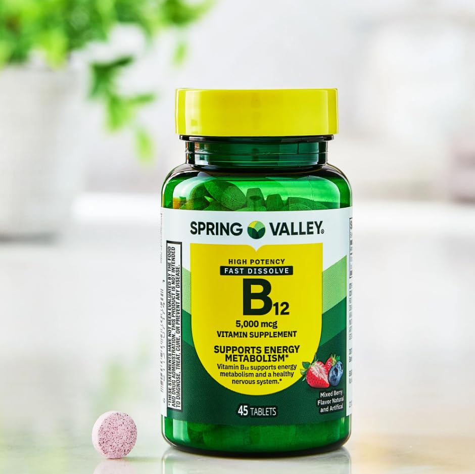 Generic Vitamin B12 Fast Dissolve Tablets, 5000 mcg, 45 Count