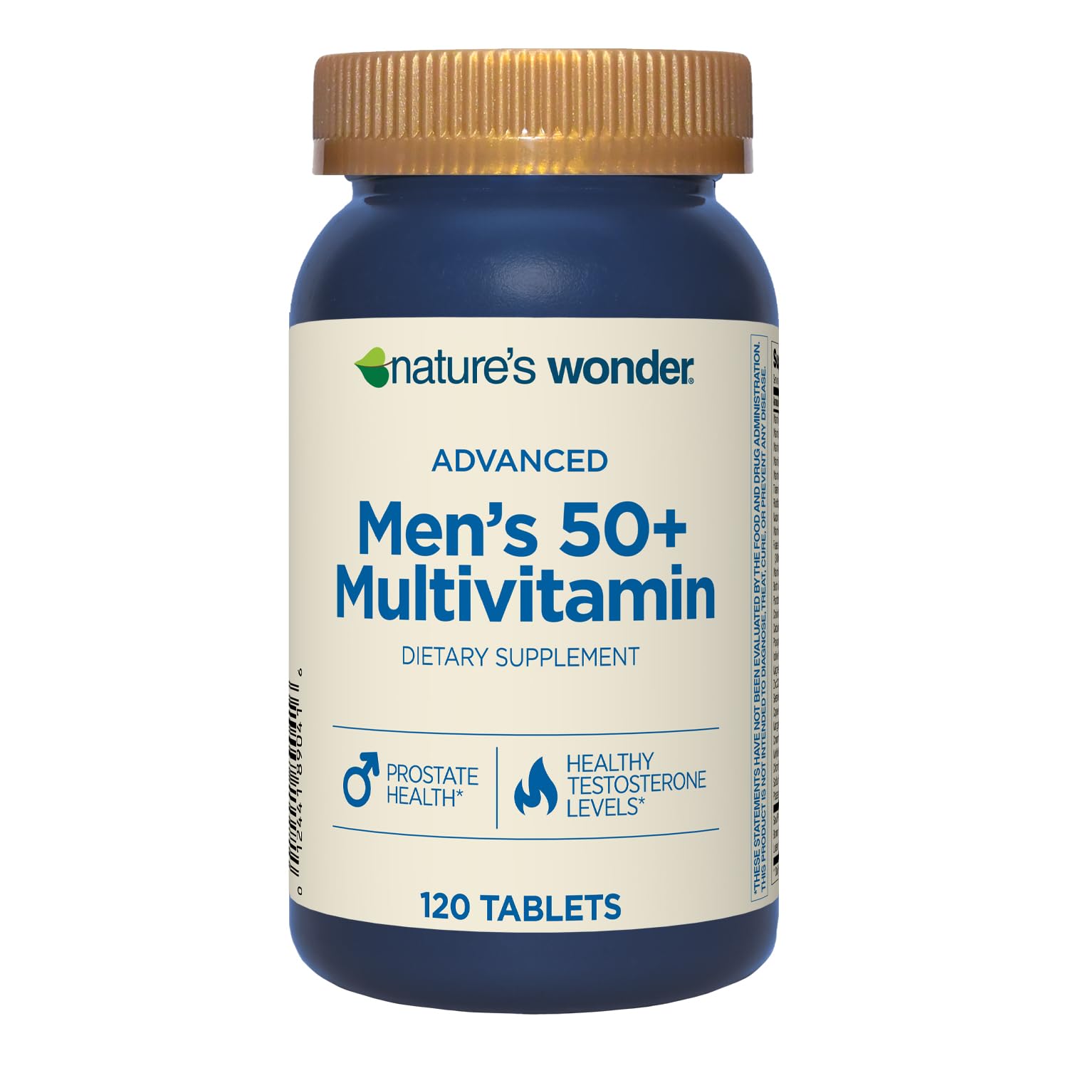 Nature's Wonder Advanced Men's 50+ Multivitamin with Vitamin D3 120 Tablets