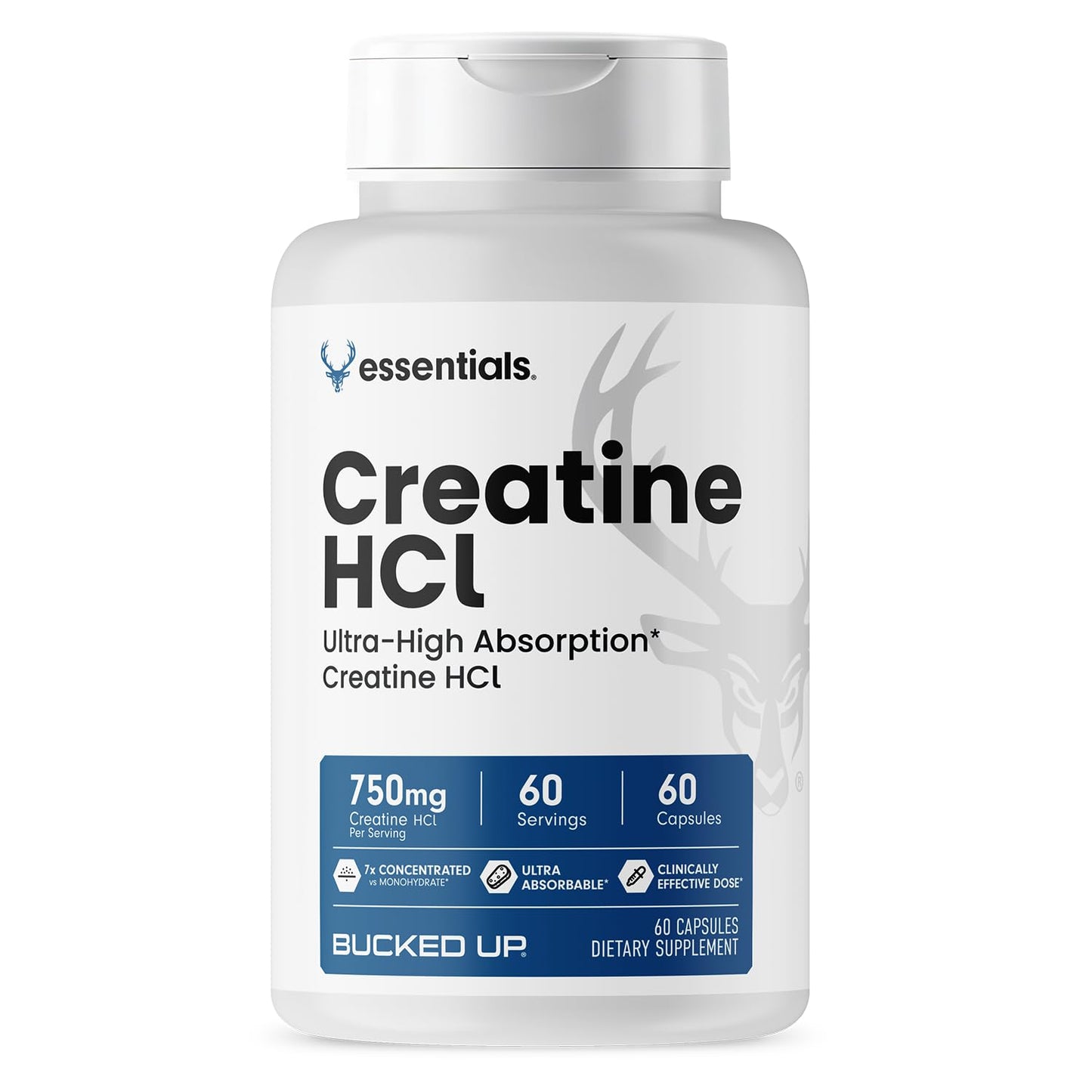 Bucked Up Creatine HCl Capsules 60 Count