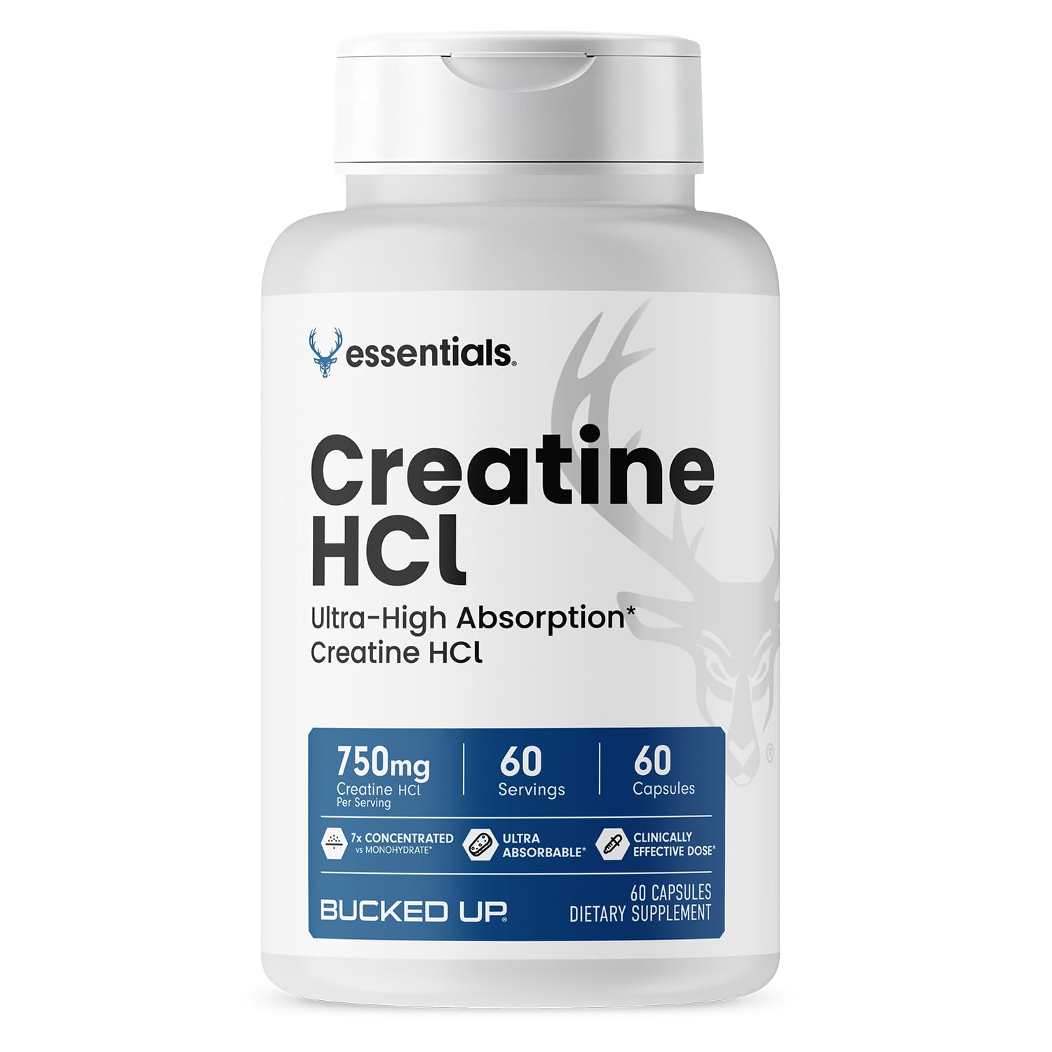 Bucked Up Creatine HCl Capsules 60 Count