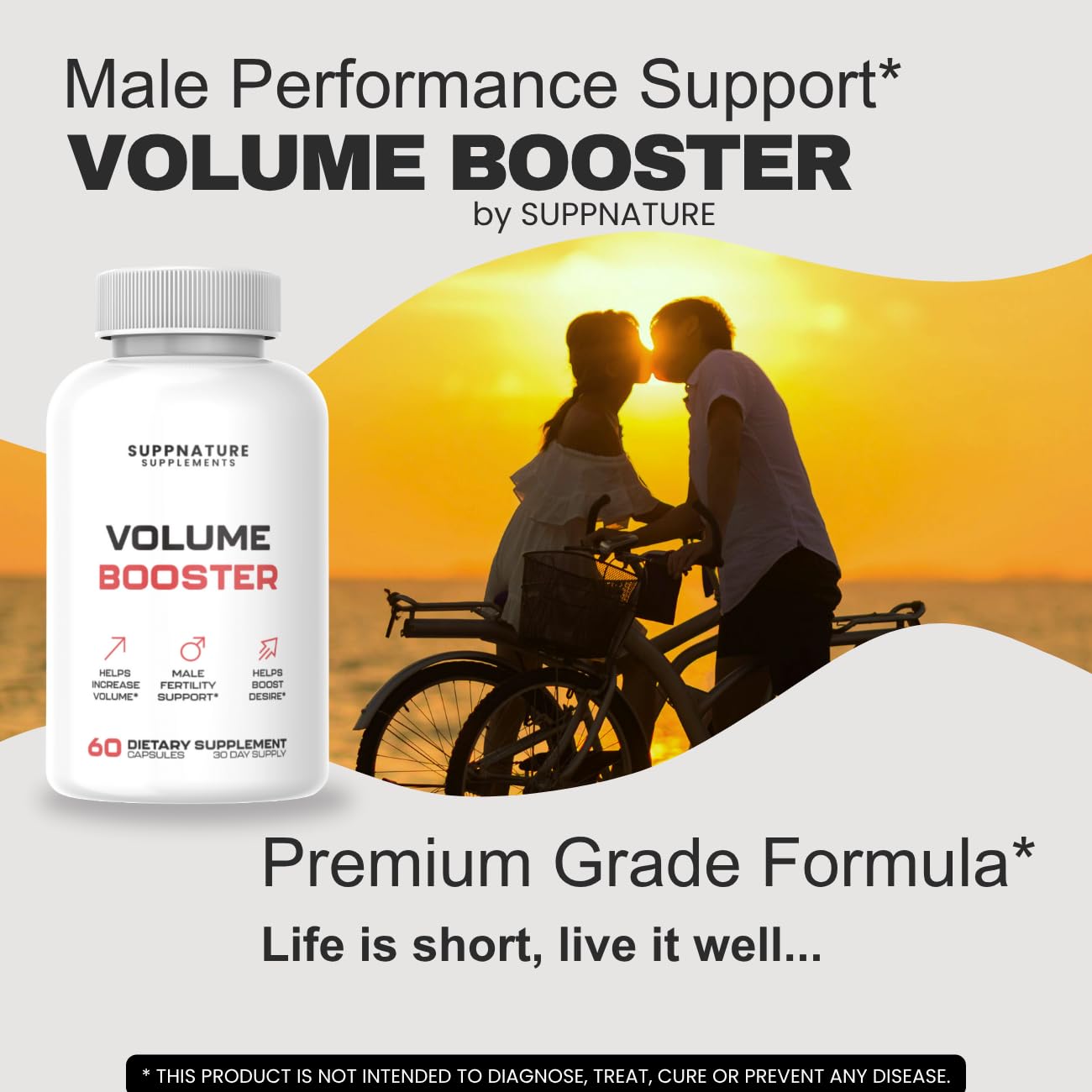 SuppNature Volume Booster for Men Tablet, 60 Tablets