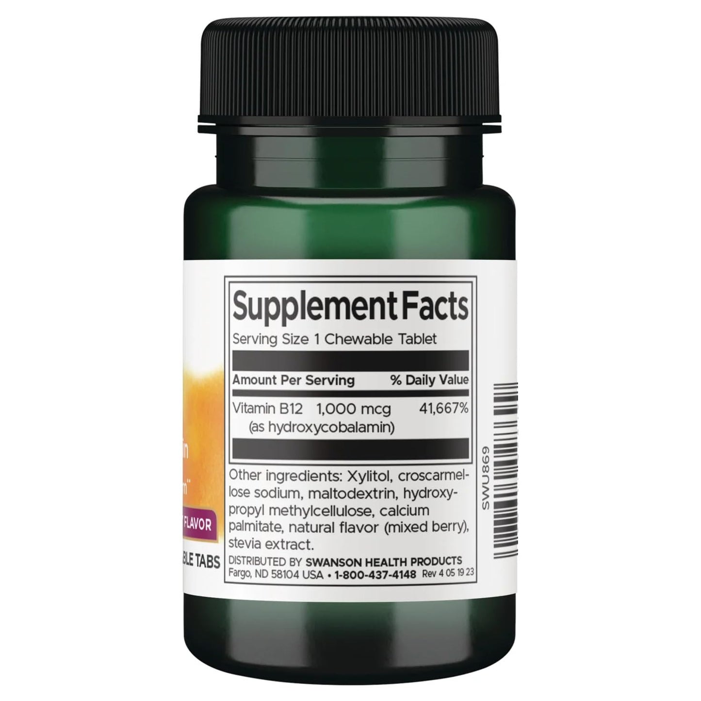 Swanson Vitamin B-12 Sublingual Tablet 5 Milligrams, 120 Tablets