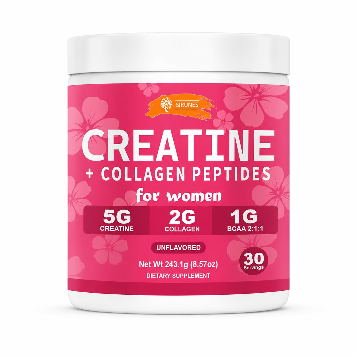 SIRUNES Creatine and Collagen for Women Powder 100