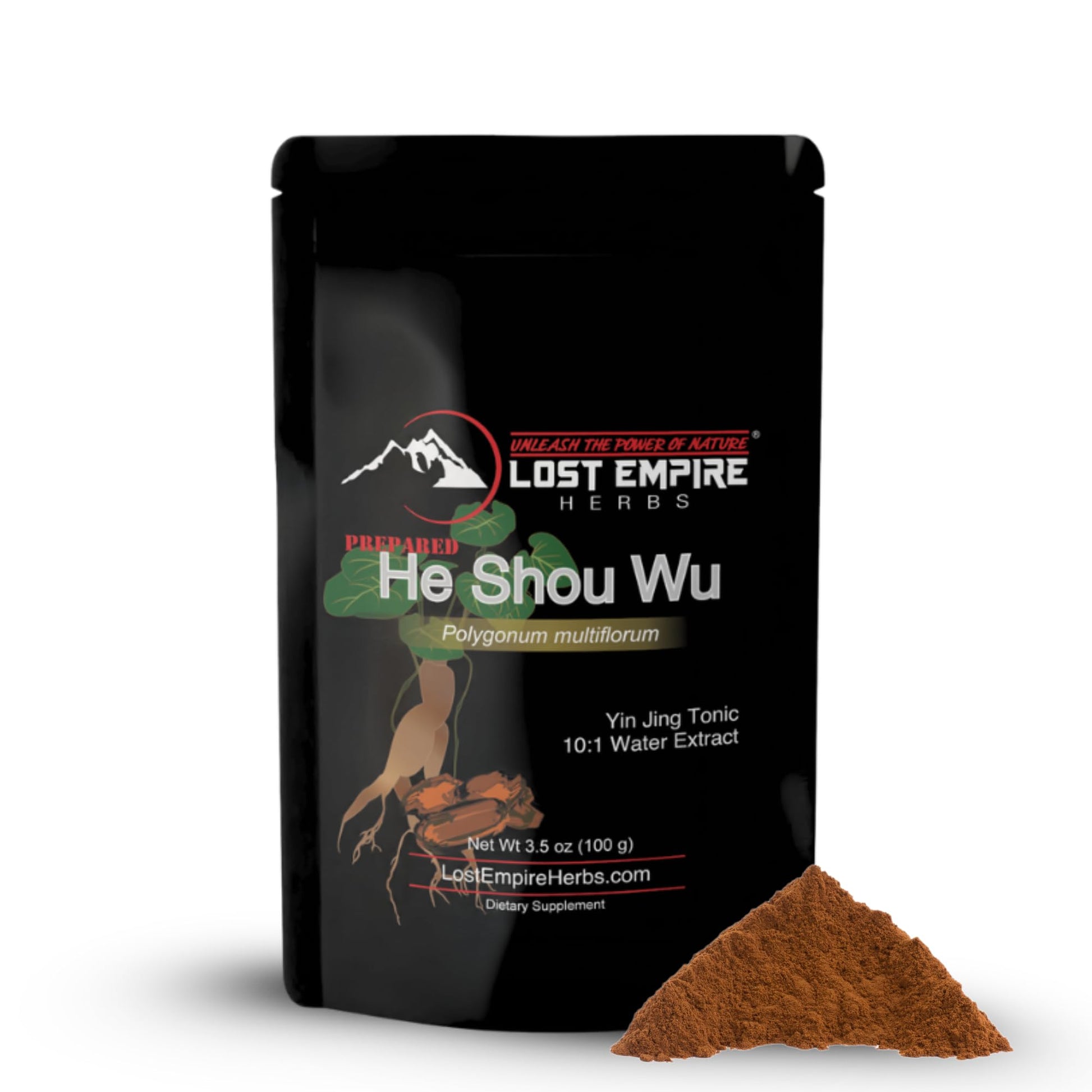 Lost Empire Herbs He Shou Wu 10:1 Extract Powder, 3.5 Ounce