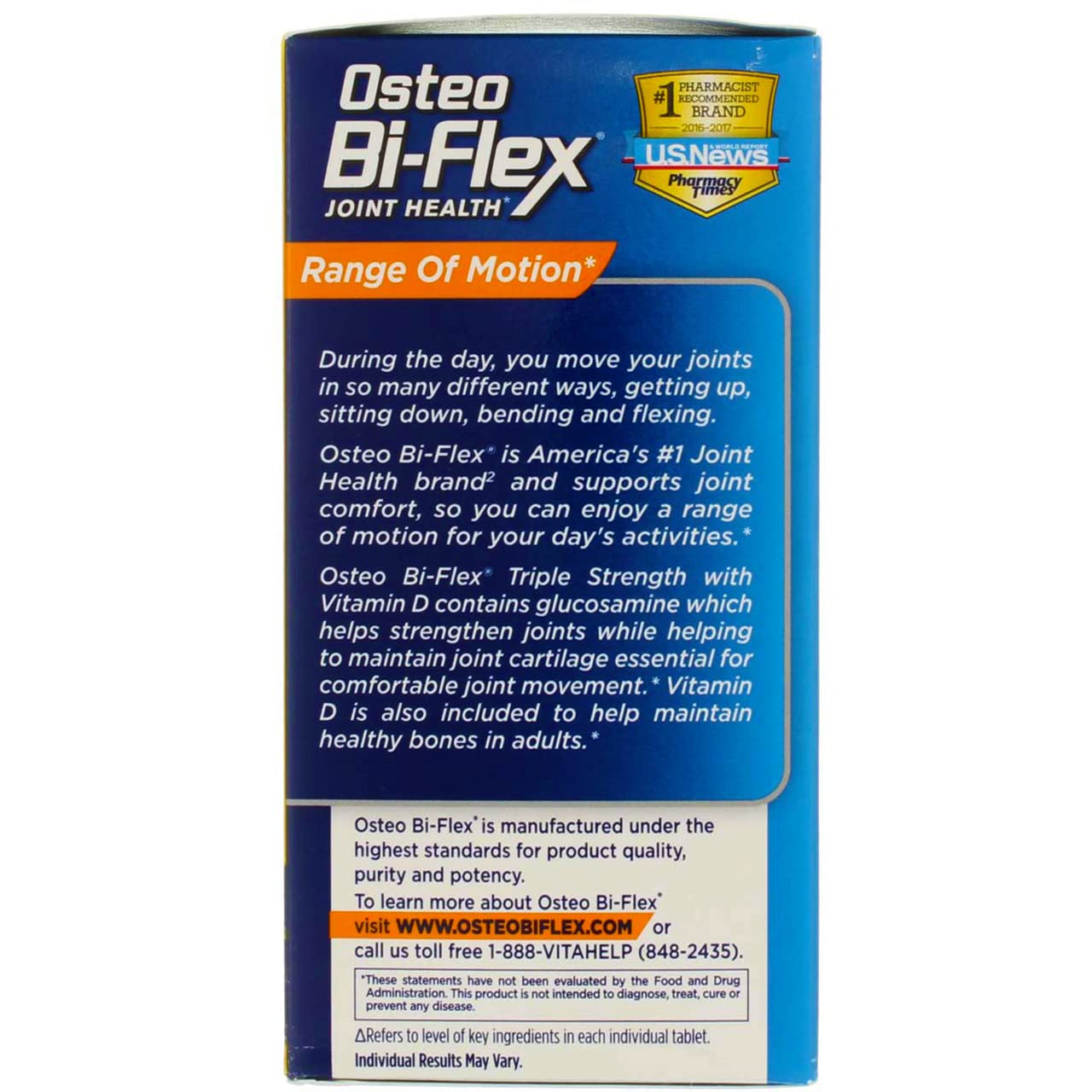 Osteo Bi-Flex Advanced Triple Strength with Vitamin D3 Caplets, 160 Caplets