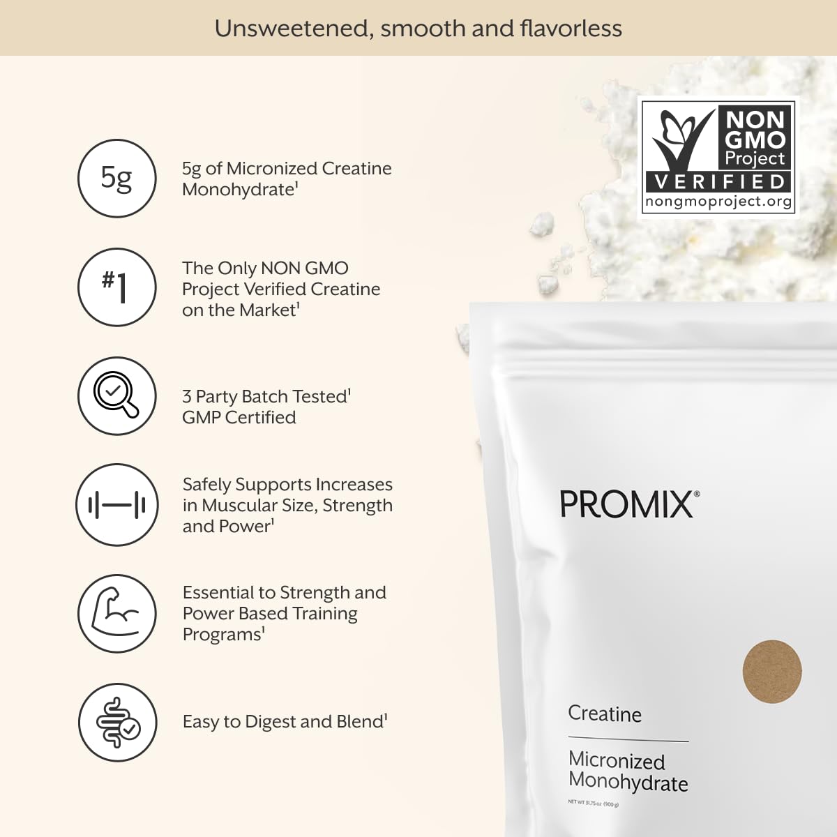 ProMix Nutrition Creatine Monohydrate Travel Packs Powder 5.29 g per pack