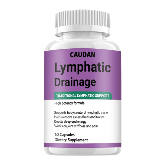 CAUDAN Lymphatic Drainage Supplement Capsules, Natural Herbal Blend with Dandelion, Burdock, Kelp & Echinacea, 60 Count