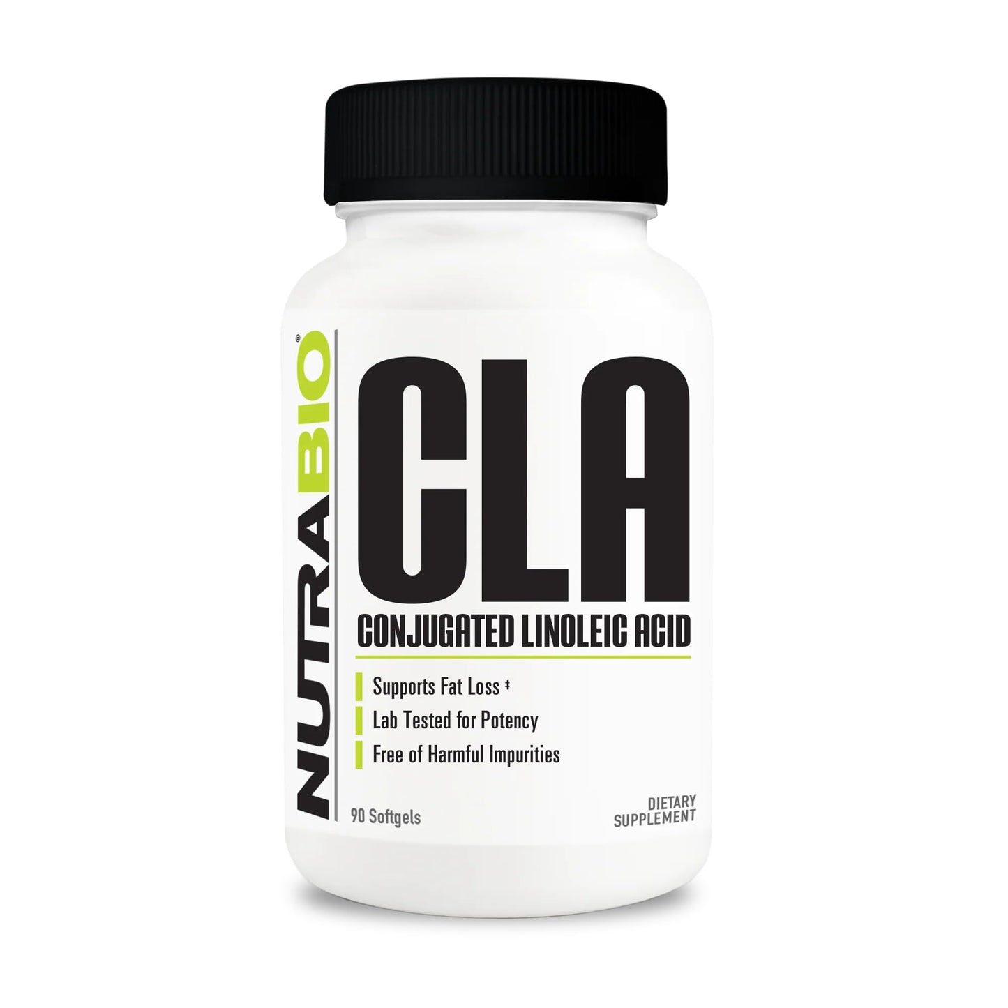 NutraBio CLA Conjugated Linoleic Acid Supplement Softgels 90 Count